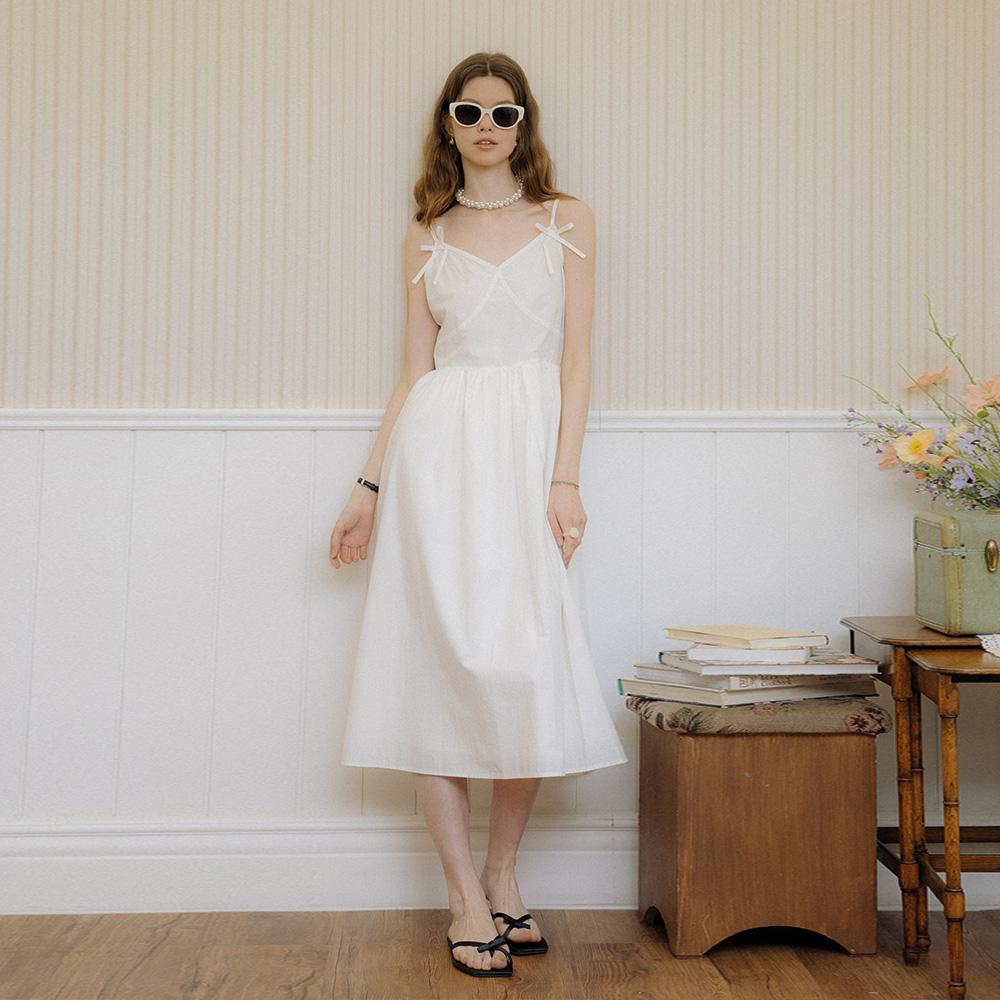 Deondeulob Dd_Ribbon Sling Dress_White