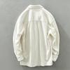 Men's Long-Sleeve Corduroy Shirt - Japanese Retro Style, Loose Fit, Versatile Jacket