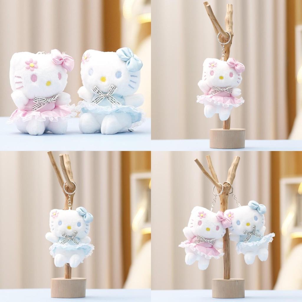 Hello Kitty Plush Toy Cat Keychain Soft Short Plush Girl Gift For Bag Decor