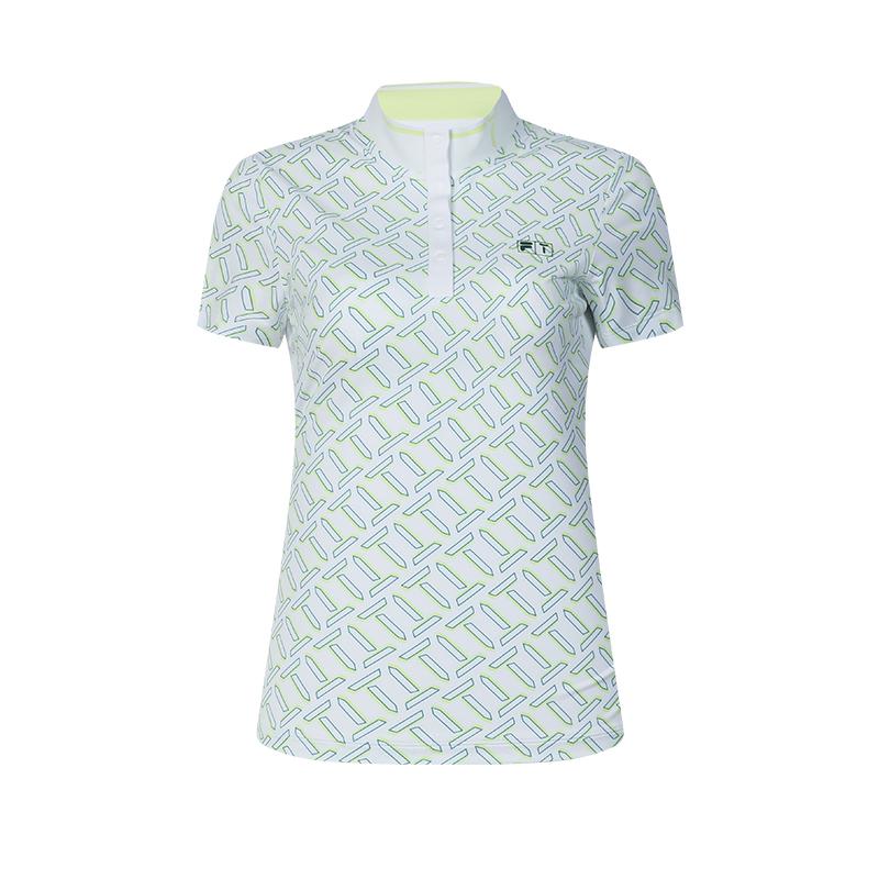 

New FILA Polo Shirts Women s Jade White A11W425110FWT 165/84A/M