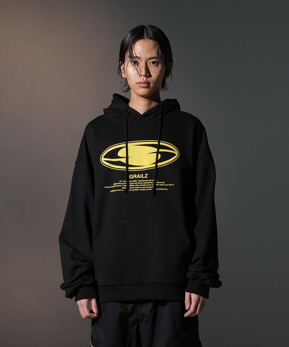 Grails Slogan Oval Logo Hoodie [Black] 1
