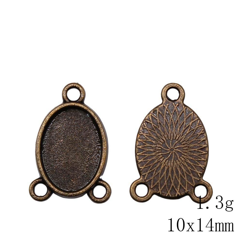 NewArrivals Accessories Jewelry Three-Hole Multi Size Glass Cabochon Base Setting Tray Accessories Parts Souvenir Men's Accessories
