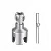 1Pc High-Speed Steel Electric Drill-Compatible PVC Pipe Thread Cutting Tool Kit, Integrated Internal & External 1/2" Thread Cutting Tool