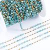 0.5Meter 1Meter Stainless Steel Chain Color Crystal Ball Stone Beads Necklace Chain for Body Jewelry Making DIY Bracelet Supply