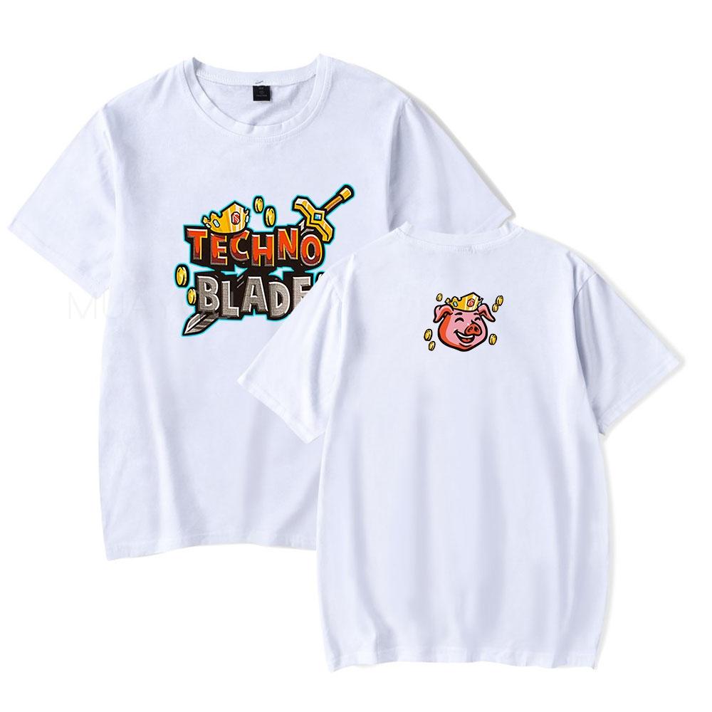 Technoblade Merch Tshirt Hot Sale Summer Tops Short Sleeve Unisex WoUnisex Tshirt Technoblade RIP RIP GOOD GAME Merch Anime Clothes