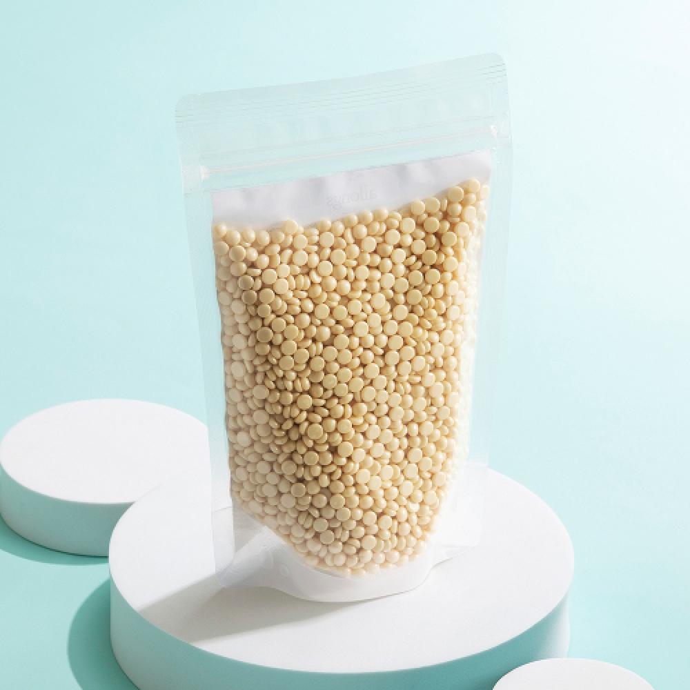 Allongs Self Waxing Hard Wax Beads Refillable Pearl Vanilla White 250g  Free Spatula NONE