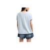 Armani Exchange Solid V-Neck Pullover Short Sleeve T-Shirt Women tops Light-Blue XW000531-AF10359-U9278