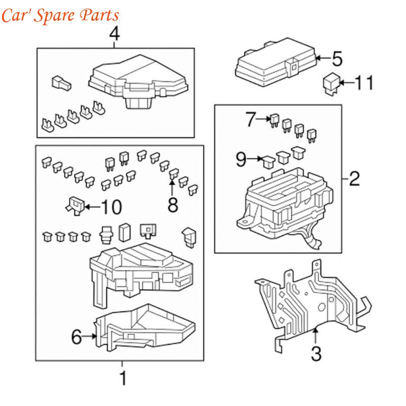 Y4UA Long Lasting Car Multiple Fuses Block for Enhances Vehicle Safety 38231-SNA-A11