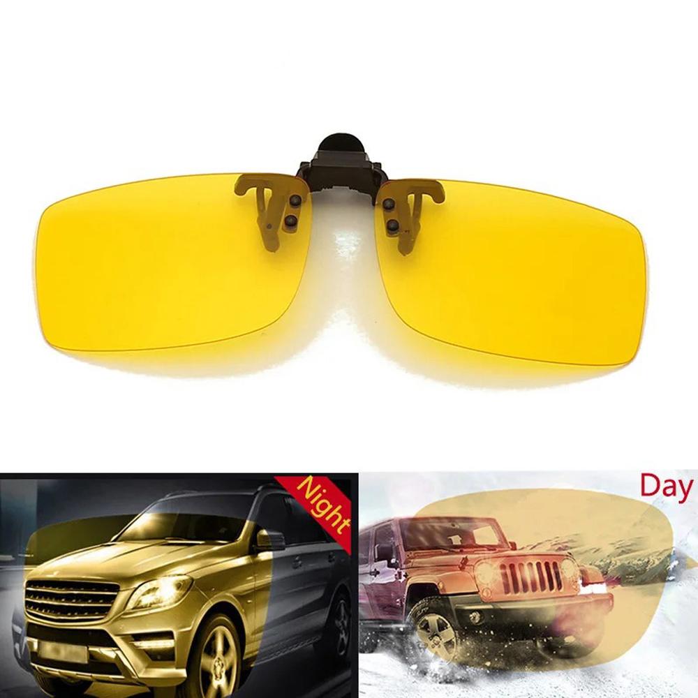 New Polarized Photochromic Lenses Clip on Sunglasses Car Driver Goggles Anti-UV Sun Glasses Driving Eyewear Accessories