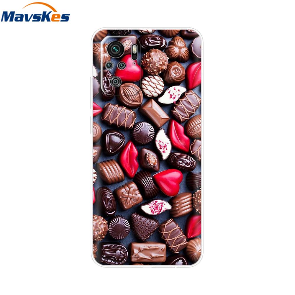 For Redmi Note 10 Case Note 10s Cover Phone Cases For Xiaomi Redmi Note 10 Pro note10 10 s Tpu Silicone Back Bumper Fundas Coque