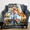 Messi Personalized Name Blanket Gift Personalized Blanket Durable Comfort for Sofa Office Chair Bed Chair Ideal for All Seasons