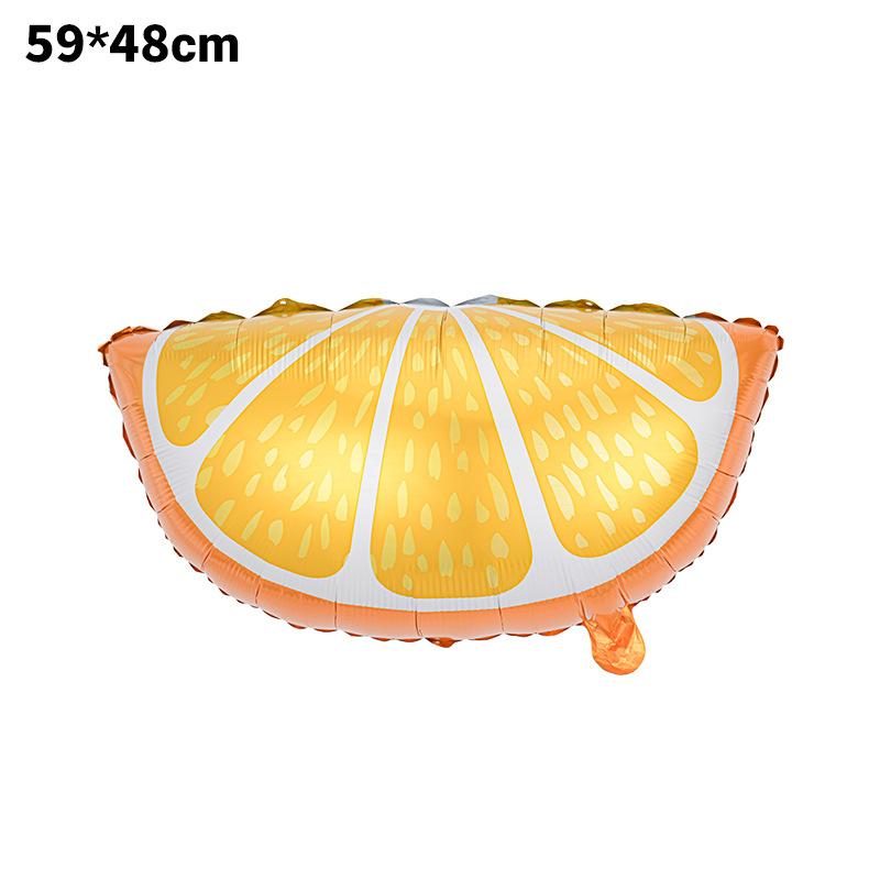 Special-Shaped Vegetable Fruit Aluminum Film Balloon Broccoli Orange Carrot Tomato Fruit And Vegetable Theme Decorative Balloon