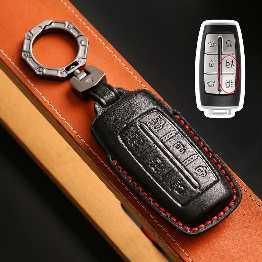 Premium Leather Key Cover for Genesis GV80