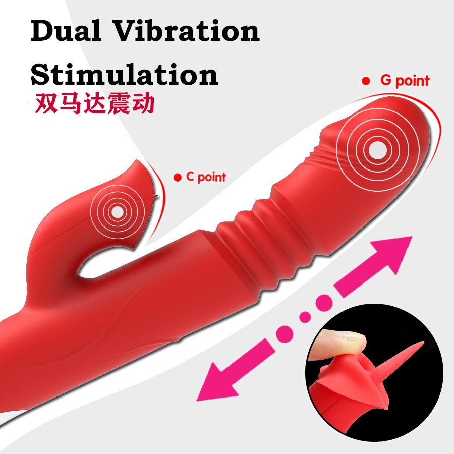 Dildo-uri de încălzire și întindere Vibratoare pentru femei, Stimulator vaginal pentru clitoris, Vibratori, Masturbator feminin, Sex pentru adulți