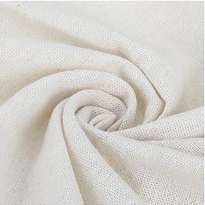 Cotton Linen Fabric for DIY Plain Cotton Linen Single Color 1m 2m 3m 4m Width Crafts, Fabric, [length 155cm] (3m, White)