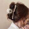 Mist Fake Fur Ribbon Hair Clip