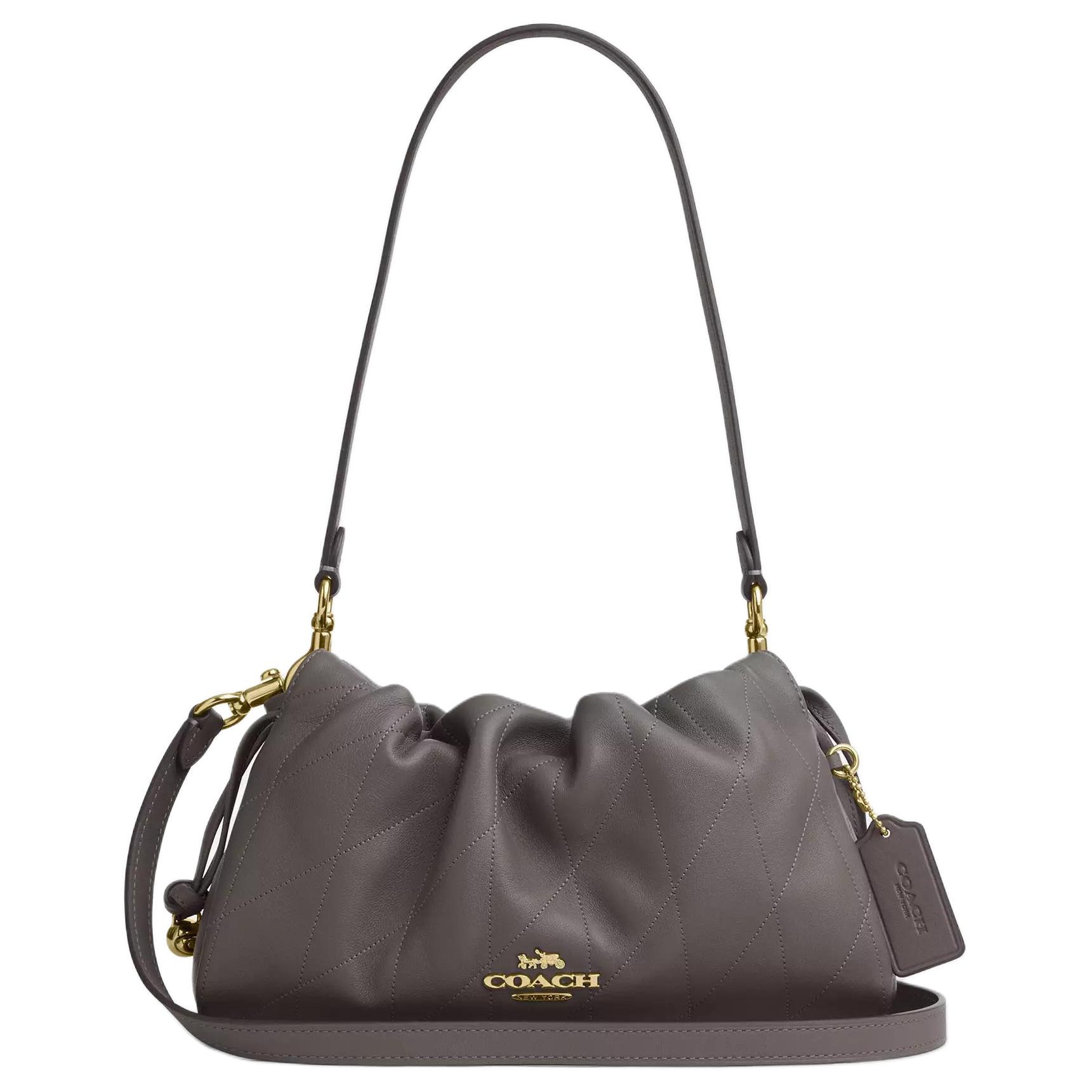

Coach Faye 26 Logo Napa Leather Shoulder Bag Medium Women shoulder bag Slate CCZ54-IMSLA Basic Set (Bag+Dust Bag)
