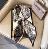 Art French Polka Dot Long Silk Scarf Femininity Versatile High Sense Spring and Autumn New with Shirt Scarf Belt