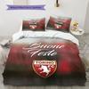 Torino F.C Bedding Quilt Set Quilt Cover Pillowcase Home Decoration Birthday Gift (1 * Duvet Cover + 2 * Pillowcase, Without Core)