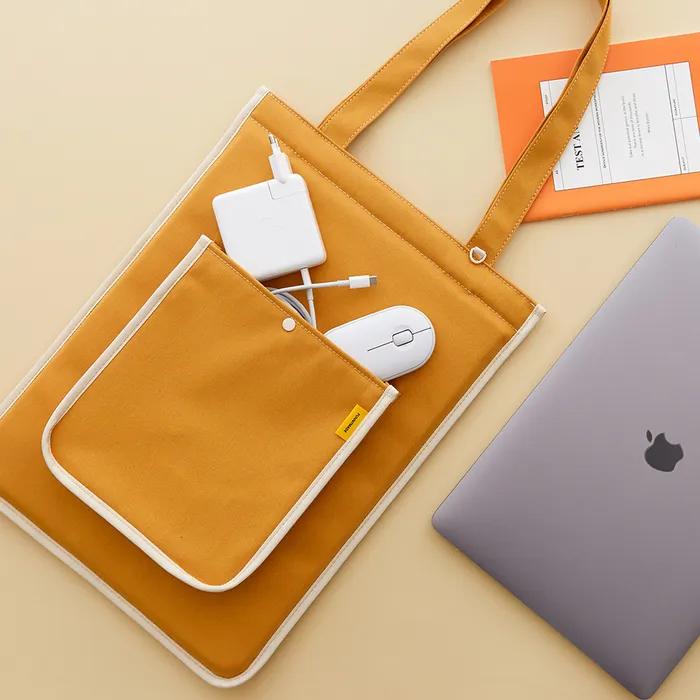 Canvas Strap Laptop Bag 15-inch 3 Colors