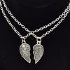2 st Mode bästa vänner älskar hjärtat hänge par kedja halsband smycken present