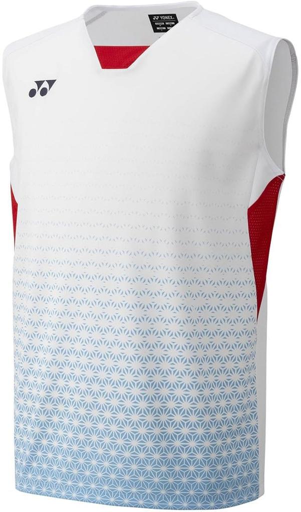 Yonex Sleeveless Game White Men's Shirt, (011)