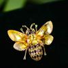 Stylish And Cute Little Bee Brooch Elegant And Creative Enamel Color Clothing Decoration Pins Simple Accessories