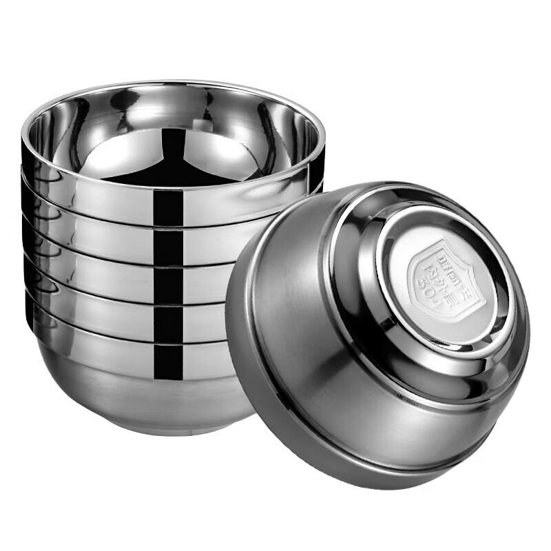 HOCUF 304 Stainless Steel Double Wall Rice Bowl