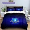 Everton F.C.  Pattern Bedding Quilt Set  Home Decoration  Gift (1 * Duvet Cover + 2 * Pillowcase  Without Core)