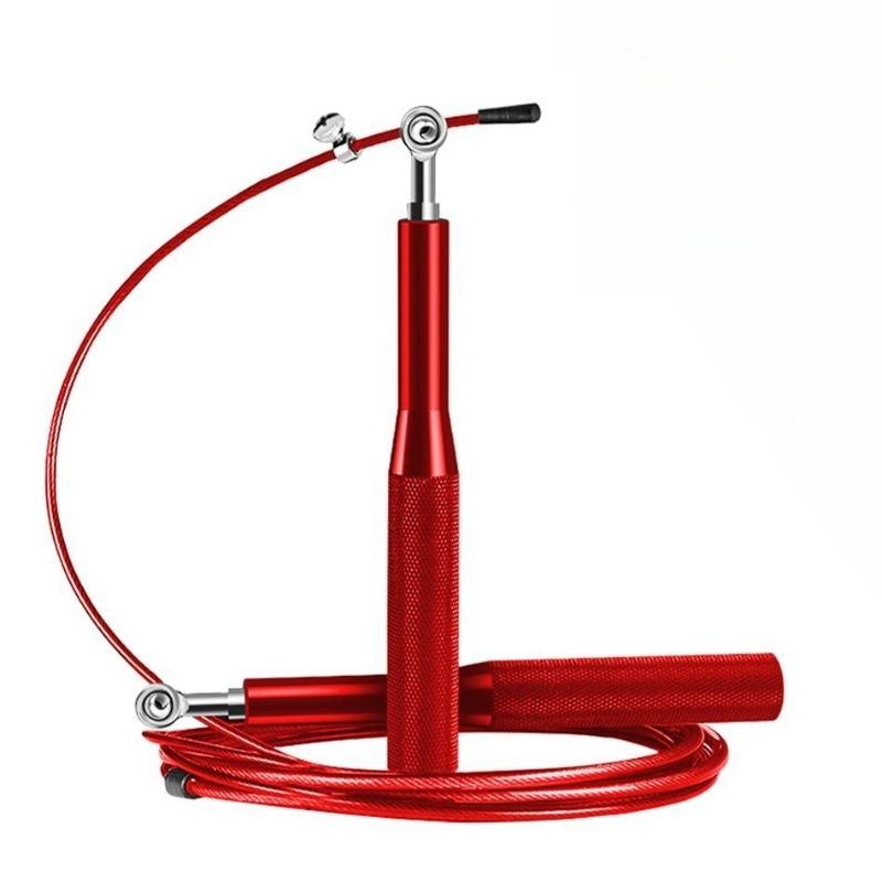 Aluminiumgriff Drahtseil Seilspringen Hohe Geschwindigkeit Verstellbar Stahlkugellager für Sport Fitness