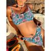 Floral Print Brazilian Bikini Women Swimwear Female Swimsuit Two-pieces Bikini Set Bather Bathing Suit Swim Summer Beach Wear