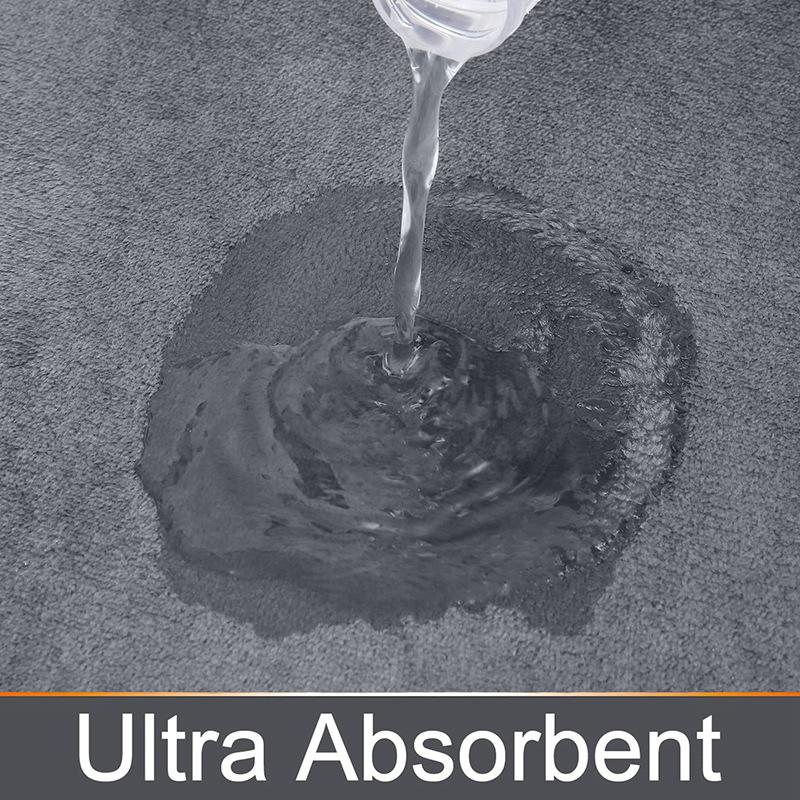 Memory Foam Bathroom Floor Mat Super Absorbent Ultra Soft Bath Rug Non-Slip Machine Wash Comfort Carpet For Bathroom Floor