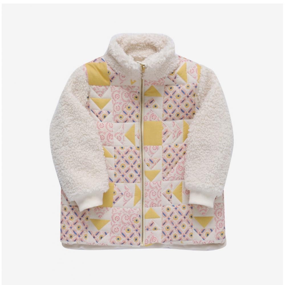 Louis Misha Grm W23 J0197  Rosa  Rosa Patchwork Kids Jacket