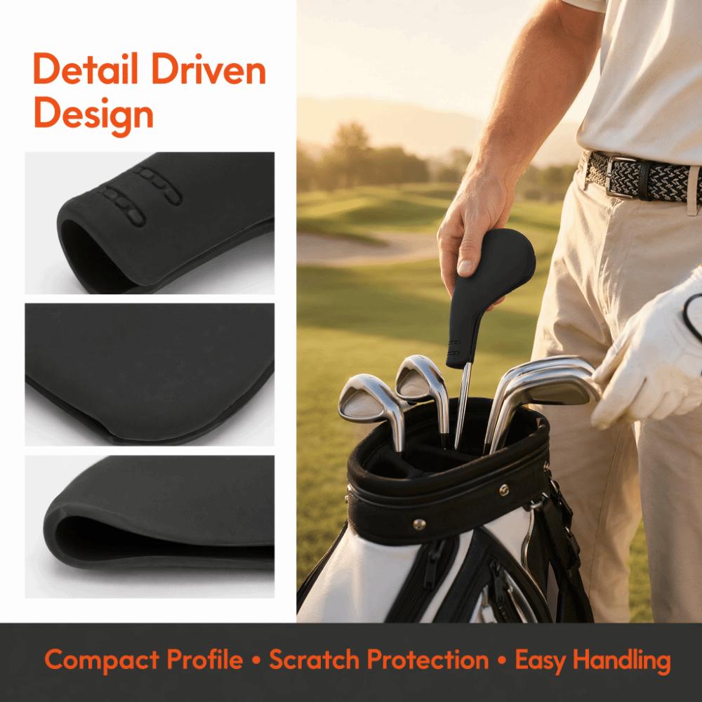 Elastic Club Head Cover Washable Protective Club Cover Flexible Golf Club Cover Travel Storage