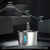 Smart Pet Water Fountain with Filtration Function, Made of Stainless Steel, Suitable for Cats and Dogs.