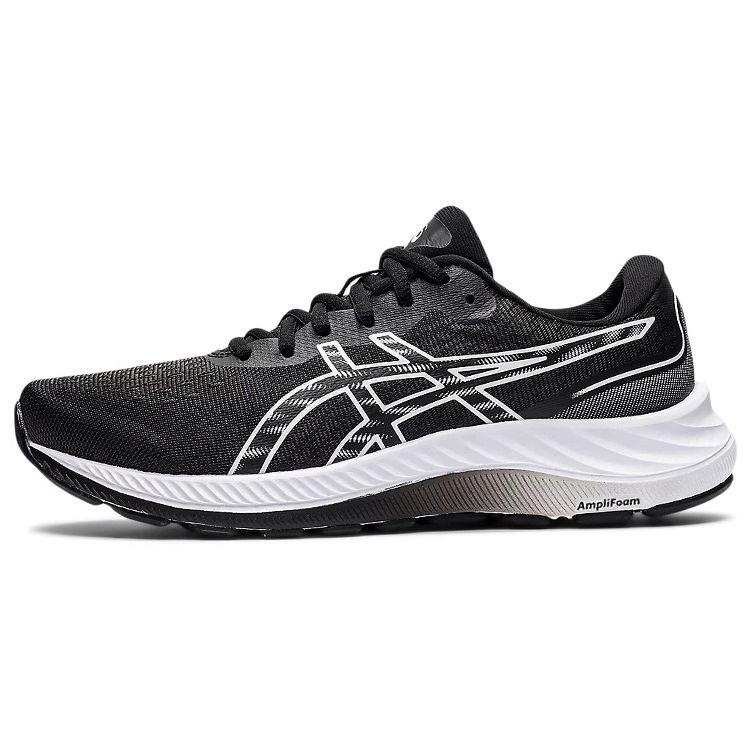 Asics Gel-Excite 9 Women Low Top Running Shoes Black White 1012B182-002 40.5