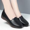 Comfortable New 2025 Spring Shallow Soft Leather Loafers Women Flats 2025 Spring Non Slip Flat Shoes Casual For Mom Street