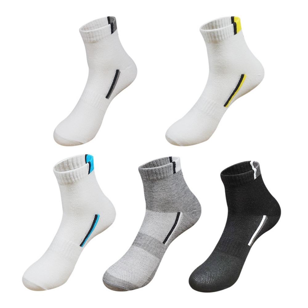 5Pairs Letters Men Tube Socks Simple Sports Ankle Sock Classic Men s Mid-calf Socks Outdoor 5Pairs