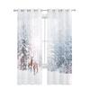 Schnee Winter Weihnachtsbaum Frost Hirsch Tüll transparente Vorhänge für Wohnzimmer Dekor Fenster Vorhang für Schlafzimmer Voile Organza Vorhänge