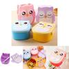 Versatile Cartoon Owl Lunch Box For School Home Office And Outdoor Adventures