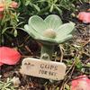 GardenJoy Flower Shaped Ceramic Bee Watering Station Outdoor Garden Yard Decorative Drinking Dish For Wild Pollinators And Bees