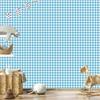 Wallpaper Fabric Pattern Celadon, Turquoise, White and Azure 50x1000