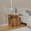 Bedside Table - Maison Exclusive - Smoked Oak - 45x35x52 Cm - Engineered Wood - Contemporary