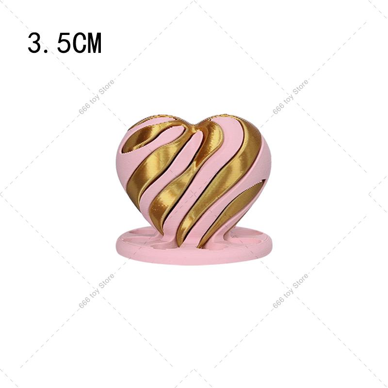 31 Stil 3D-gedruckter Spiral-Kegel Rakete Geist Herz Durchgang Fidget Spielzeug Unmögliche Pyramide Stressabbau Spielzeug Schreibtisch Dekoration