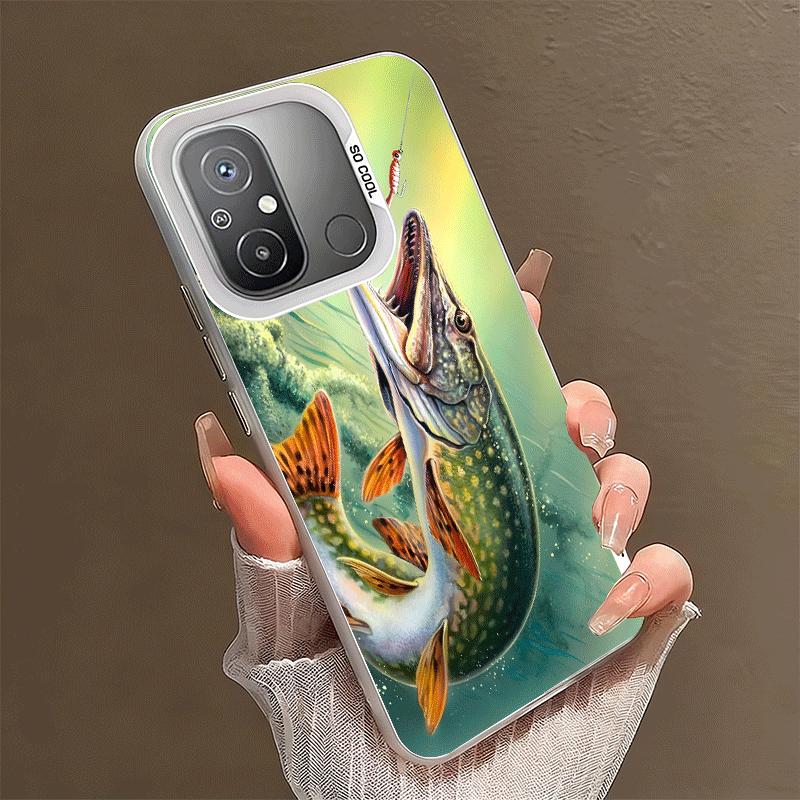 Carp Fish Fishing Rod Shockproof Phone Case for Xiaomi Poco X7 X6 X5 X3 Pro F7 Ultra M8 Redmi 15C 15 14C 13C 12C 10C 13 12 10