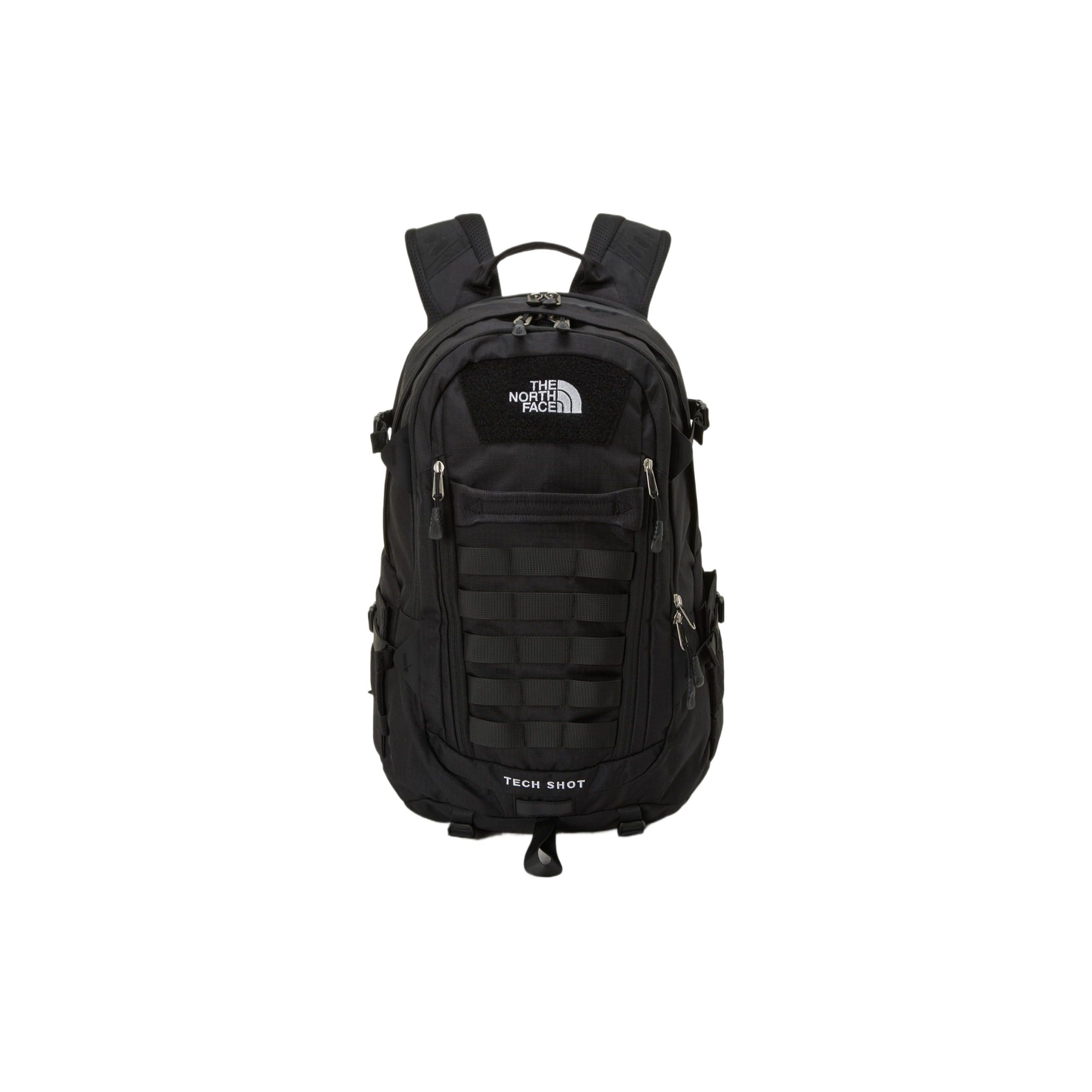 The North Face 32L Sports Casual Large Capacity Zipper Backpack Unisex Backpack Black NM2DP56A Black