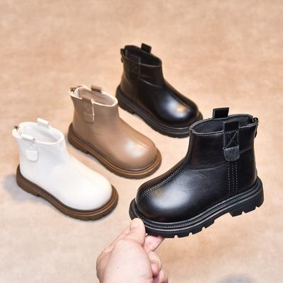 New Boots for Boys Little Girls Fashionable and Versatile Leather Boots