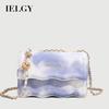 Female Bag Simple Ladies One-Shoulder Messenger Chain Small Square Bag