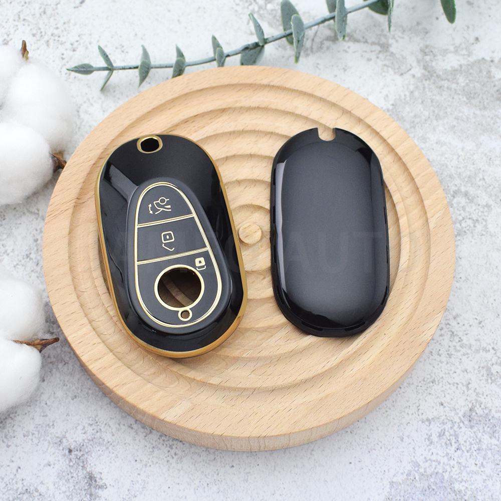 Anti-Scratch Tpu Car Key Case Cover For Mercedes Benz W206 W223 C S Class S350 C200 C260 C300 S400 S450 S500 - Holder