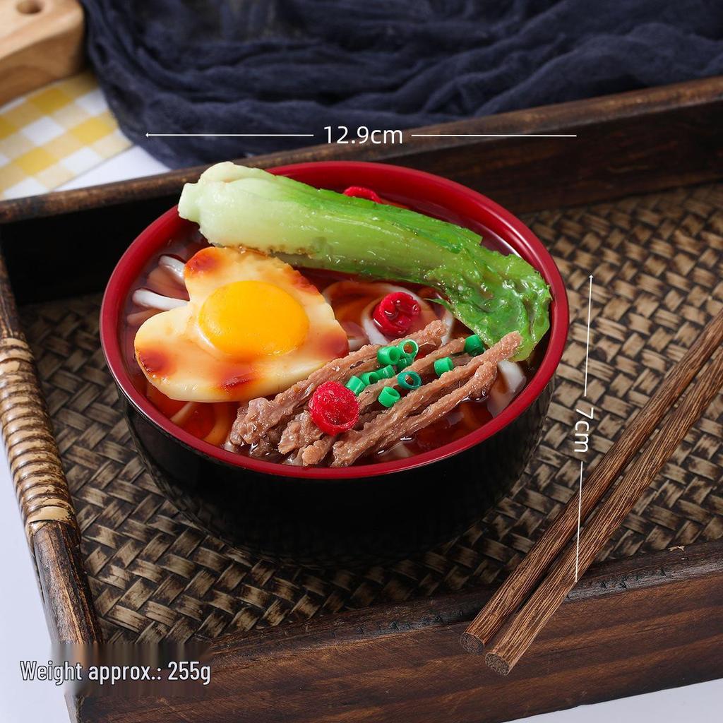 Creative Udon Noodle Bowl Ramen Piggy Bank for Film and Photography Props